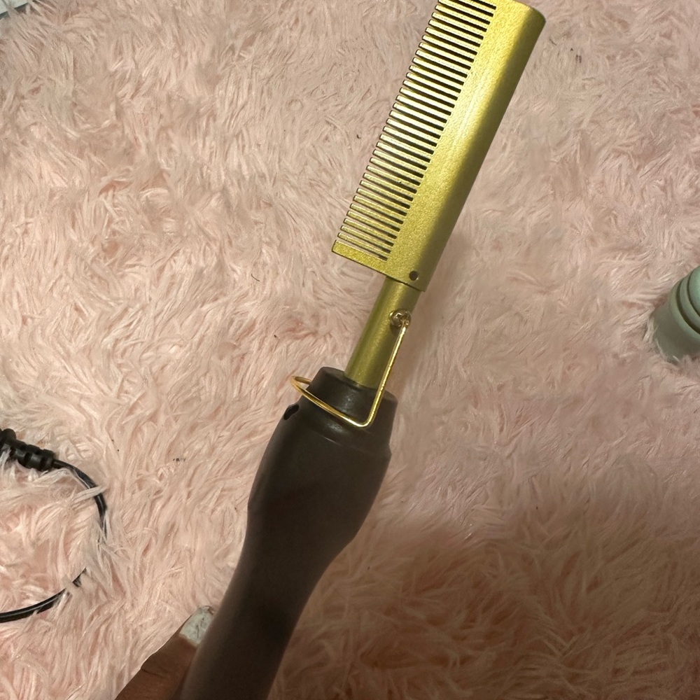 450F Hot Comb Gold Ceramic Professional Press Comb